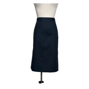 Charles Nolan black knee length professional skirt size 6